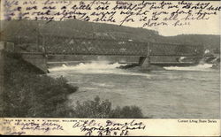 Falls And B. & R R. Bridge Postcard