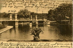 Bridge in Public garden Postcard