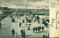 Boardwalk Promenaders Postcard