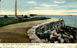 Sea Side Park, Lookout Point Bridgeport, CT Postcard Postcard