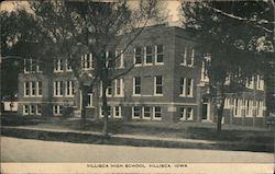 Villisca High School Iowa Postcard Postcard Postcard