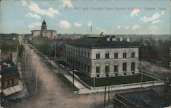 U.S. Mint and Colorado State Capitol Building Denver, CO Postcard Postcard Postcard