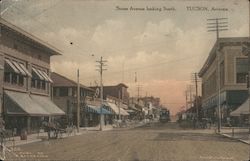 Stone Avenue Looking South Tucson, AZ Postcard Postcard Postcard