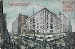 State and Madison Streets, Looking North and East From Mandel Brothers' Building Postcard