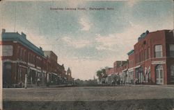 Broadway Looking South Hartington, NE Postcard Postcard Postcard