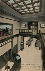 Interior of Carnegie Library, Howard University Postcard