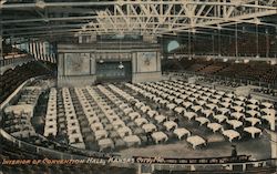 Interior of Convention Hall Postcard