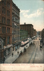 Delaware Avenue Looking North from 8th Street Kansas City, MO Postcard Postcard Postcard