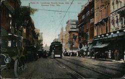 Main St Looking North from 12th ST Postcard