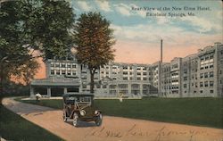 Rear View of the New Elms Hotel Postcard