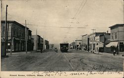 Street Scene Gilbert, MN Postcard Postcard Postcard