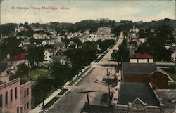 Bird's-eye View Mankato, MN Postcard Postcard Postcard