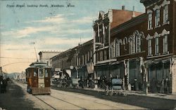 Front Street, Looking North Mankato, MN Postcard Postcard Postcard