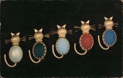 Pussy Cat Pins designed by Cascio Gaetano Postcard