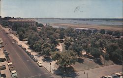 Confederate Park, Post Office, and Mississippi River Memphis, TN Postcard Postcard Postcard