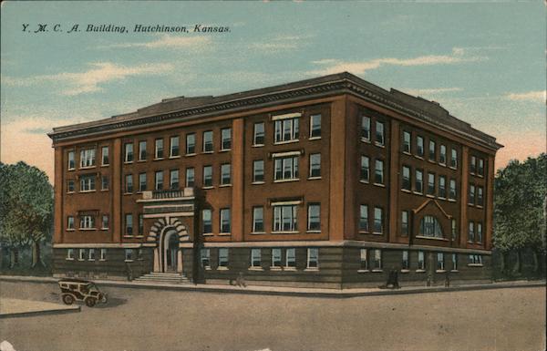 Y. M. C. A. Building Hutchinson, KS Postcard