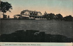 Golf and Country Club House Postcard