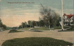 Kingman Boulevard Des Moines, IA Postcard Postcard Postcard