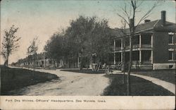 Fort Des Moines Officers' Headquarters Postcard