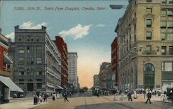 16th St., South from Douglas Omaha, NE Postcard Postcard Postcard