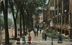 Broadway Showing United State Hotel Postcard