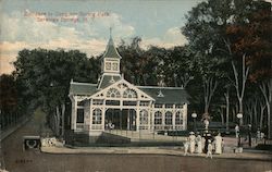 Entrance to Congress Spring Park Postcard