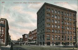 Fourth St., West From Nebraska Postcard