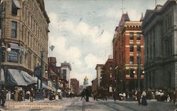 Ninth Street, Denver, Looking Towards State Capital Colorado Postcard Postcard Postcard