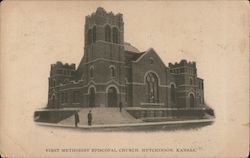 First Methodist Episcopal Church Hutchinson, KS Postcard Postcard Postcard