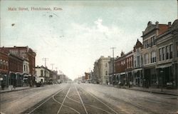 Main Street Hutchinson, KS Postcard Postcard Postcard