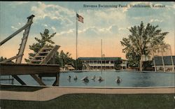 Stevens Swimming Pond Postcard