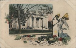 Alumni Memorial Hall, Merry Christmas and a Happy New Year Postcard