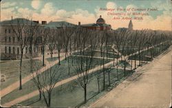 Birdseye view of Campus Front Postcard