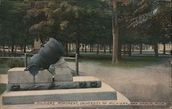 Soldiers Monument, University of Michigan Ann Arbor, MI Postcard Postcard Postcard