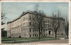 S.E. Corner of Medical Building - University of Michigan Ann Arbor, MI Postcard Postcard Postcard