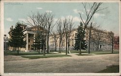 Old and New Medical Buildings - University of Michigan Ann Arbor, MI Postcard Postcard Postcard