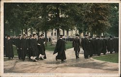 Senior Parade on Commencement Day - U of M Ann Arbor, MI Postcard Postcard Postcard