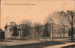 Old and New Medical Buildings Ann Arbor, MI Postcard Postcard Postcard