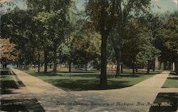 Scene on Campus, University of Michigan Ann Arbor, MI Postcard Postcard Postcard