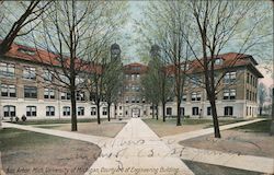 Courtyard of Engineering Building - University of Michigan Postcard