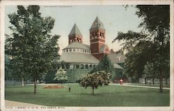 LIBRARY, U. OF M. ANN ARBOR, MI Postcard Postcard Postcard