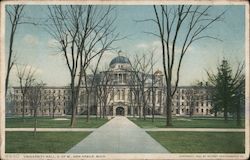 University Hall U of M Ann Arbor, MI Postcard Postcard Postcard