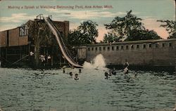 Making a Splash at Weinberg Swimming Pool Ann Arbor, MI Postcard Postcard Postcard