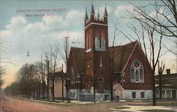 English Lutheran Church Postcard