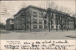 New High School Ann Arbor, MI Postcard Postcard Postcard