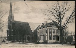 Methodist Church and Sacket Hall Ann Arbor, MI Postcard Postcard Postcard