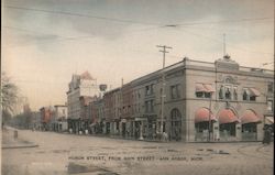 Huron Street from Main Street Postcard