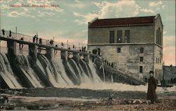 Barton Dam Ann Arbor, MI Postcard Postcard Postcard