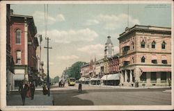 Looking Down Main Street Ann Arbor, MI Postcard Postcard Postcard