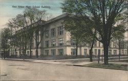 Ann Arbor High School Building Postcard